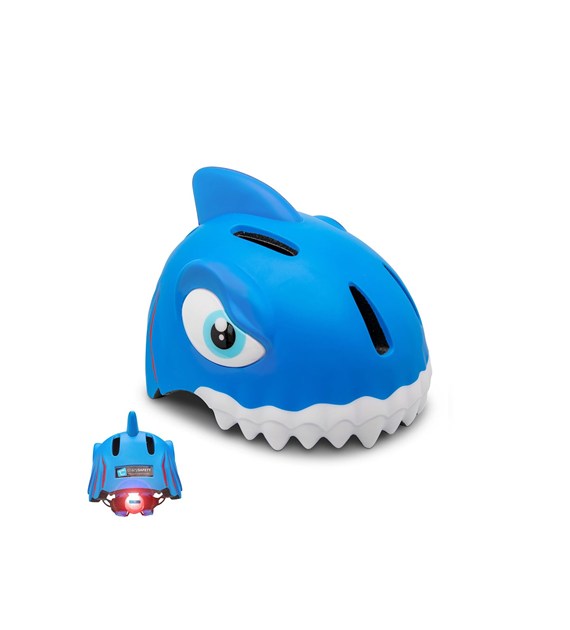 CS190108/0136 CRAZY SAFETY SHARK BICYCLE HELMET - Dziecięcy kask rowerowy