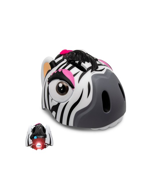 CS190109/2001 CRAZY SAFETY ZEBRA BICYCLE HELMET - Dziecięcy kask rowerowy