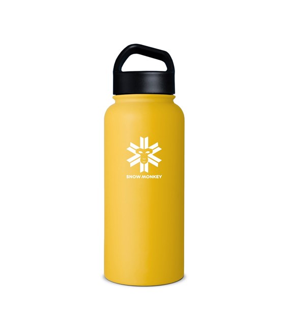 SNOW MONKEY TRAVELER 1l YELLOW - Butelka Termiczna