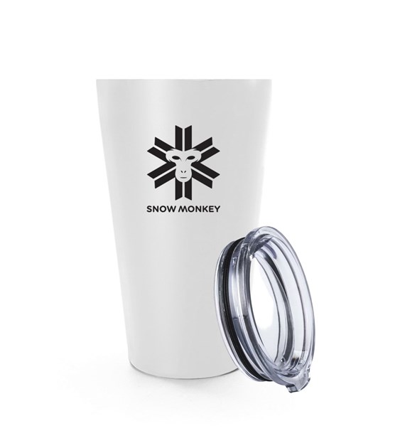 SNOW MONKEY ENJOYER 0,47l SUNSET WHITE - Kubek Termiczny