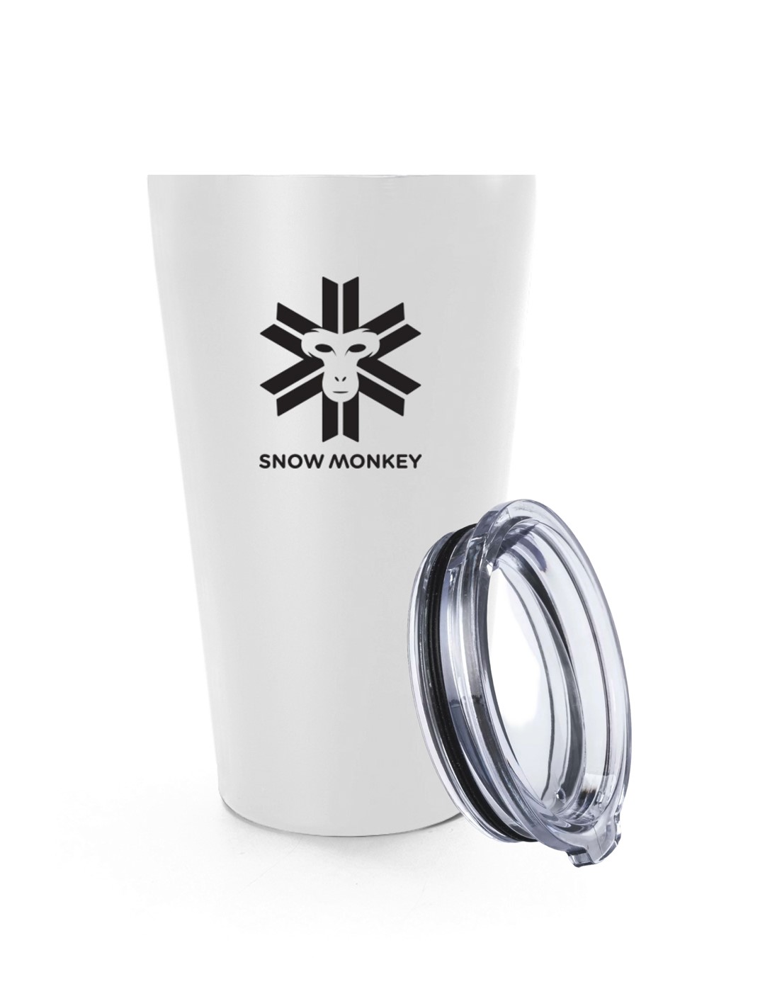 SNOW MONKEY ENJOYER 0,47l SUNSET WHITE - Kubek Termiczny