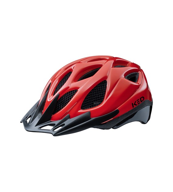 KED-11213273256/CORAL RED BLACK-L TRONUS - Kask Rowerowy