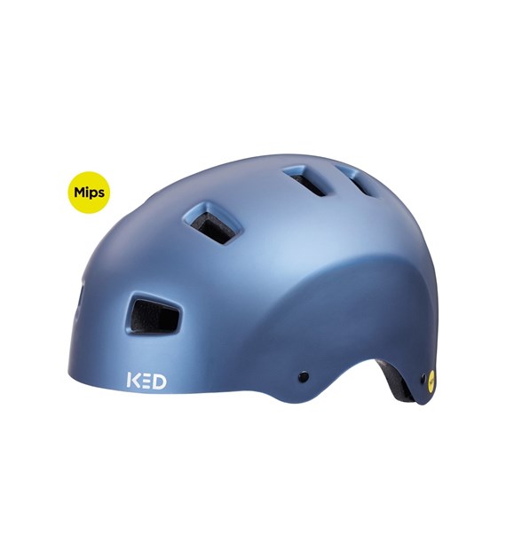 KED-11213864784/BLUE METALLIC MATT-M CITRO - Kask Rowerowy