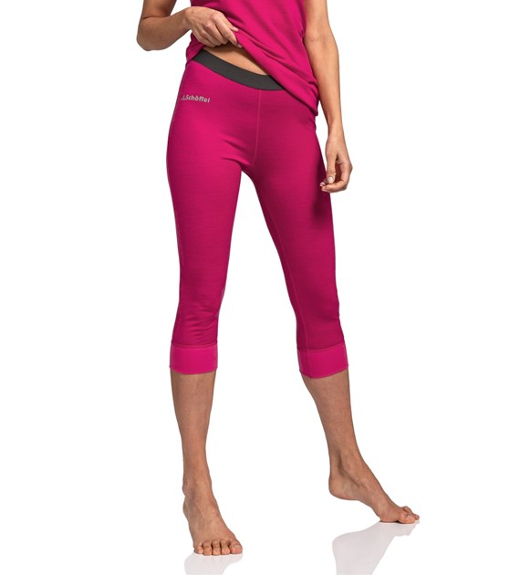 28-11343/3050 SCHOFFEL MERINO SPORT PANTS SHORT W - Damska Bielizna Merino Legginsy