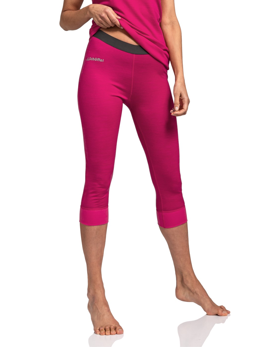 28-11343/3050 SCHOFFEL MERINO SPORT PANTS SHORT W - Damska Bielizna Merino Legginsy