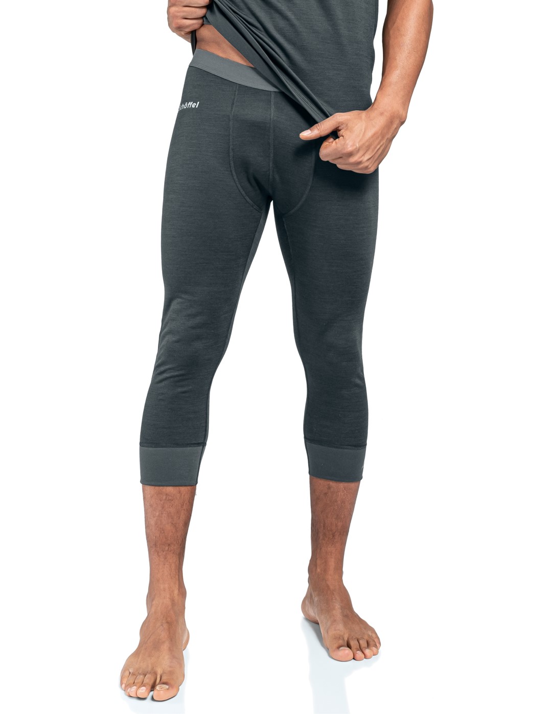 28-21433/9665 SCHOFFEL MERINO SPORT PANTS SHORT M - Męska Bielizna Merino Legginsy