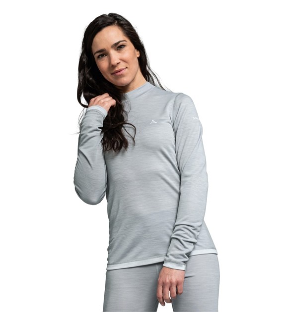 28-13354/9645 SCHOFFEL MERINO TURTLE NECK L - Damska Koszulka Termoaktywna Merino Długi Rękaw