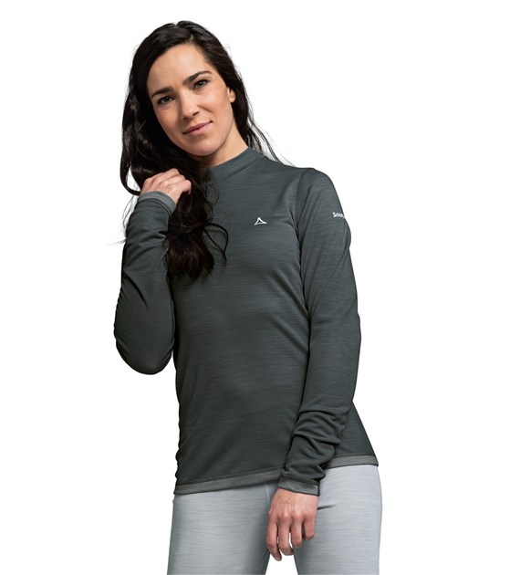28-13354/9665 SCHOFFEL MERINO TURTLE NECK L - Damska Bielizna Merino Golf