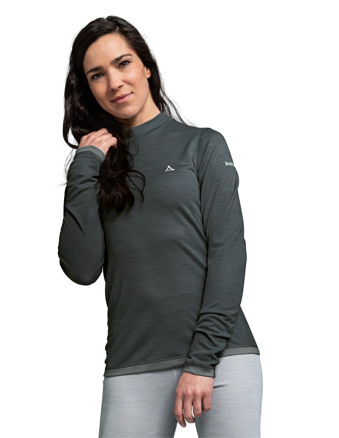 28-13354/9665 SCHOFFEL MERINO TURTLE NECK L - Damska Bielizna Merino Golf