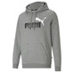 PM-586764-03/GRAY PUMA ESS+ 2 COL BIG LOGO HOODIE FL - Męska Bluza