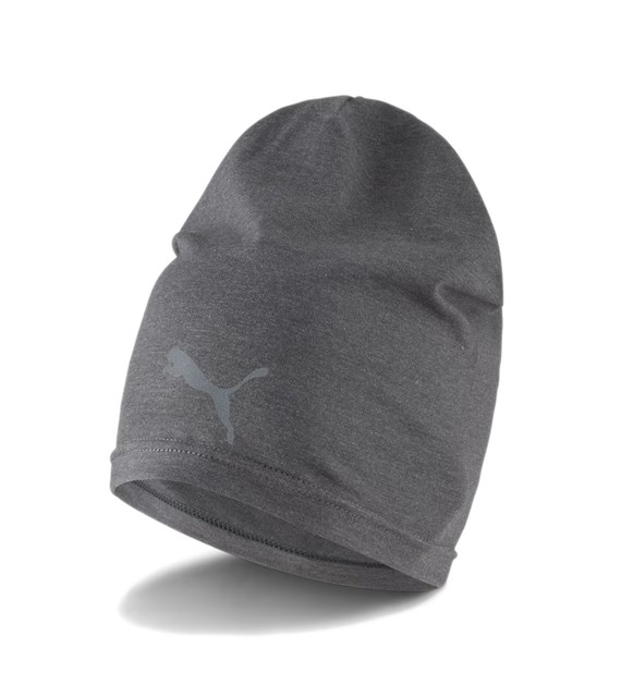 PM-023469-02/GRAY PUMA SLOUCHY CUFFLES RUNNING BEANIE - Czapka Bez Daszka