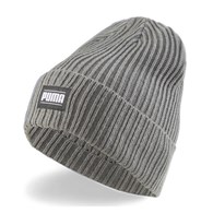 PM-024038-03/GRAY PUMA RIBBED CLASSIC CUFF BEANIE - Czapka Bez Daszka