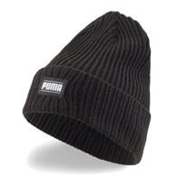 PM-024038-01/BLACK PUMA RIBBED CLASSIC CUFF BEANIE - Czapka Bez Daszka