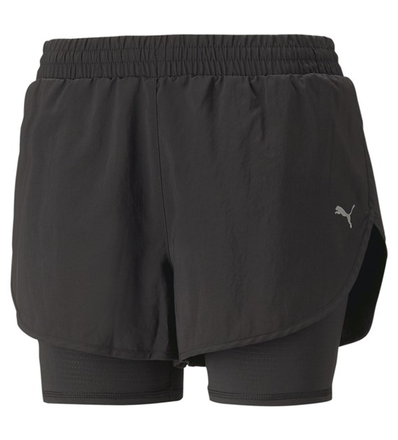 PM-52318101/BLACK PUMARUN FAVORITE WOVEN 2IN1 3  SHORT W - Damskie Spodenki