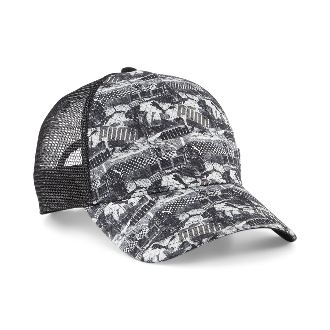 PM-024362-05/BLACK PUMA ACADEMY AOP TRUCKER CAP - Czapka