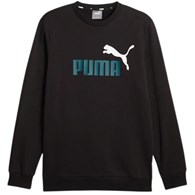 PM-586762-75/BLACK PUMA ESS+ 2 COL BIG LOGO CREW FL - Męska Bluza