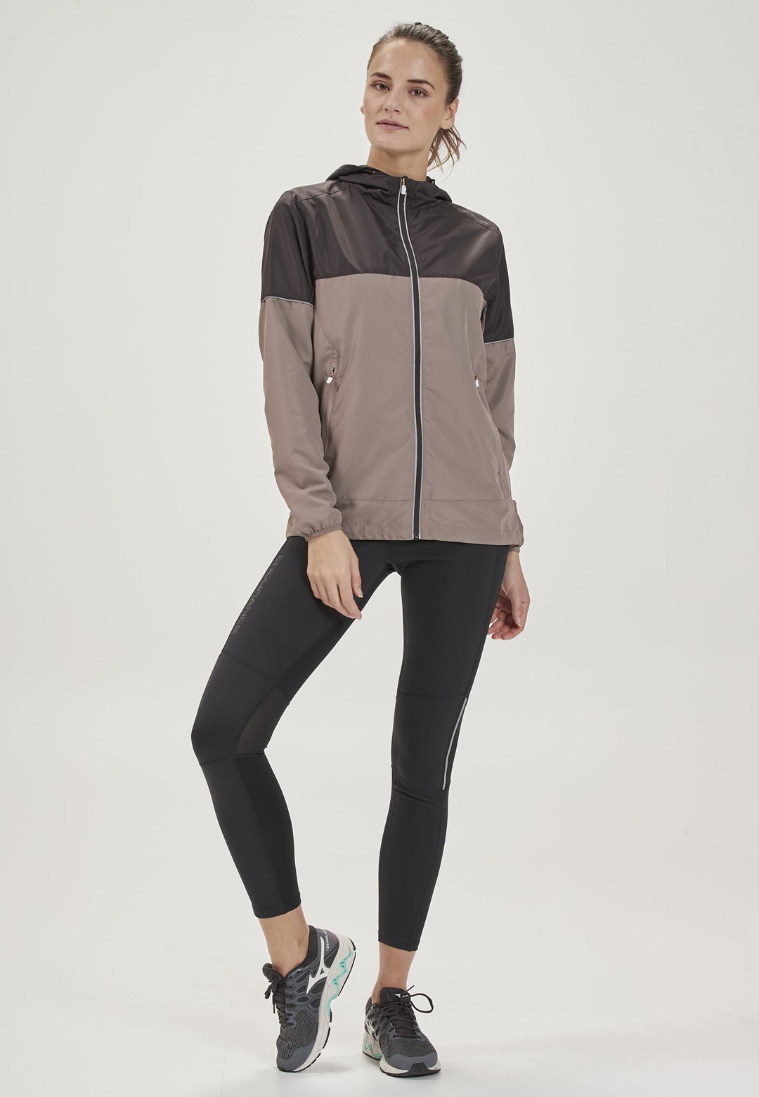 E182452/1001 ENDURANCE MAHANA W WINDBLOCK RUN TIGHTS XQL - Damskie Spodnie do Biegania