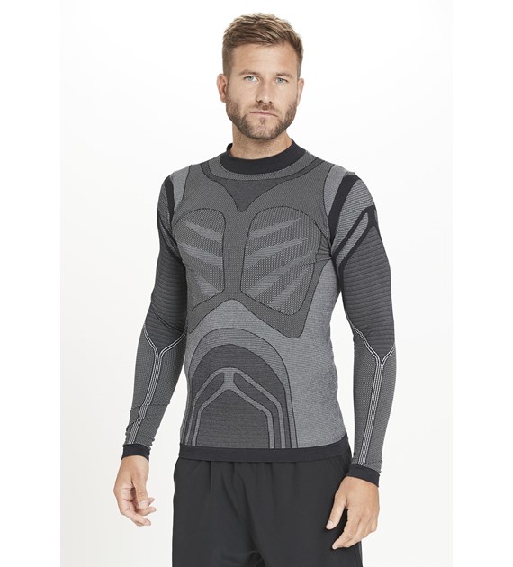 E183925/1001 ENDURANCE ADAM M BASELAYER L/S SEAMLESS TEE - Męska Koszulka Termoaktywna Długi Rękaw