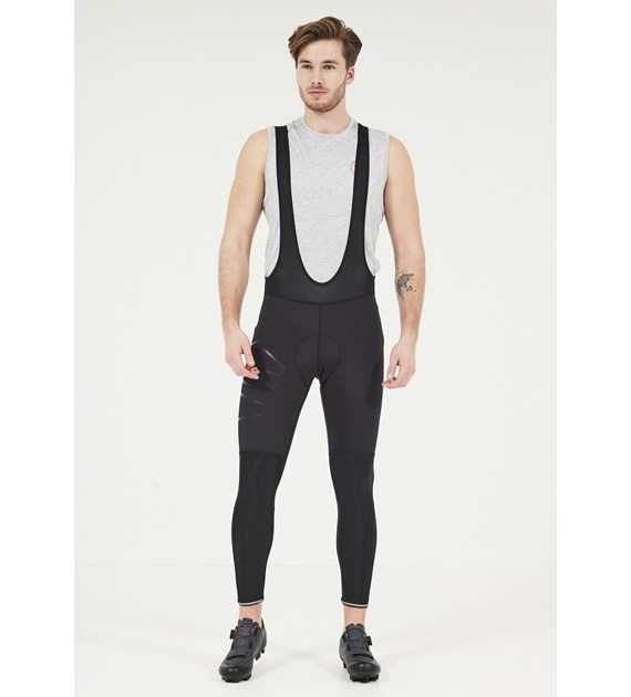 E183584/1001 ENDURANCE GORSK M AY LONG WINDBLOCK CYCLING TIGHTS W/BIB XQL - Męskie Spodnie Rowerowe
