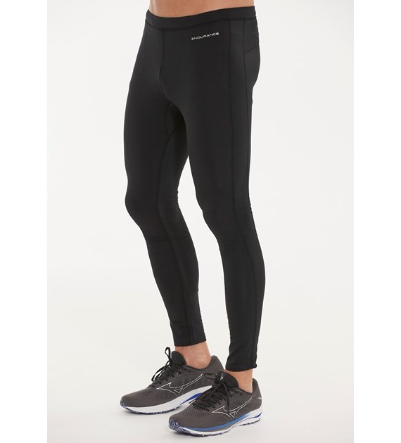 E191290/1001 ENDURANCE ZANE M WINTER LONG TIGHTS - Męskie Spodnie do Biegania