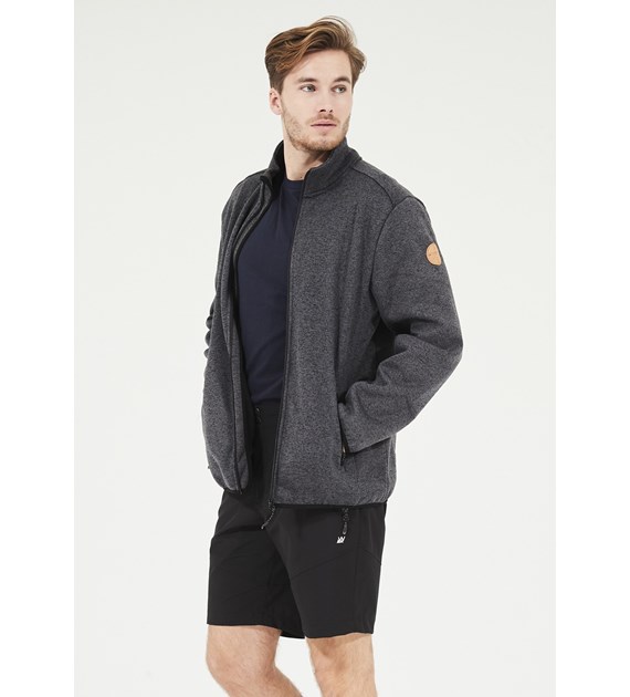 W191189/1011 WHISTLER SAMPTON M MELANGE FLEECE JACKET - Męski Polar