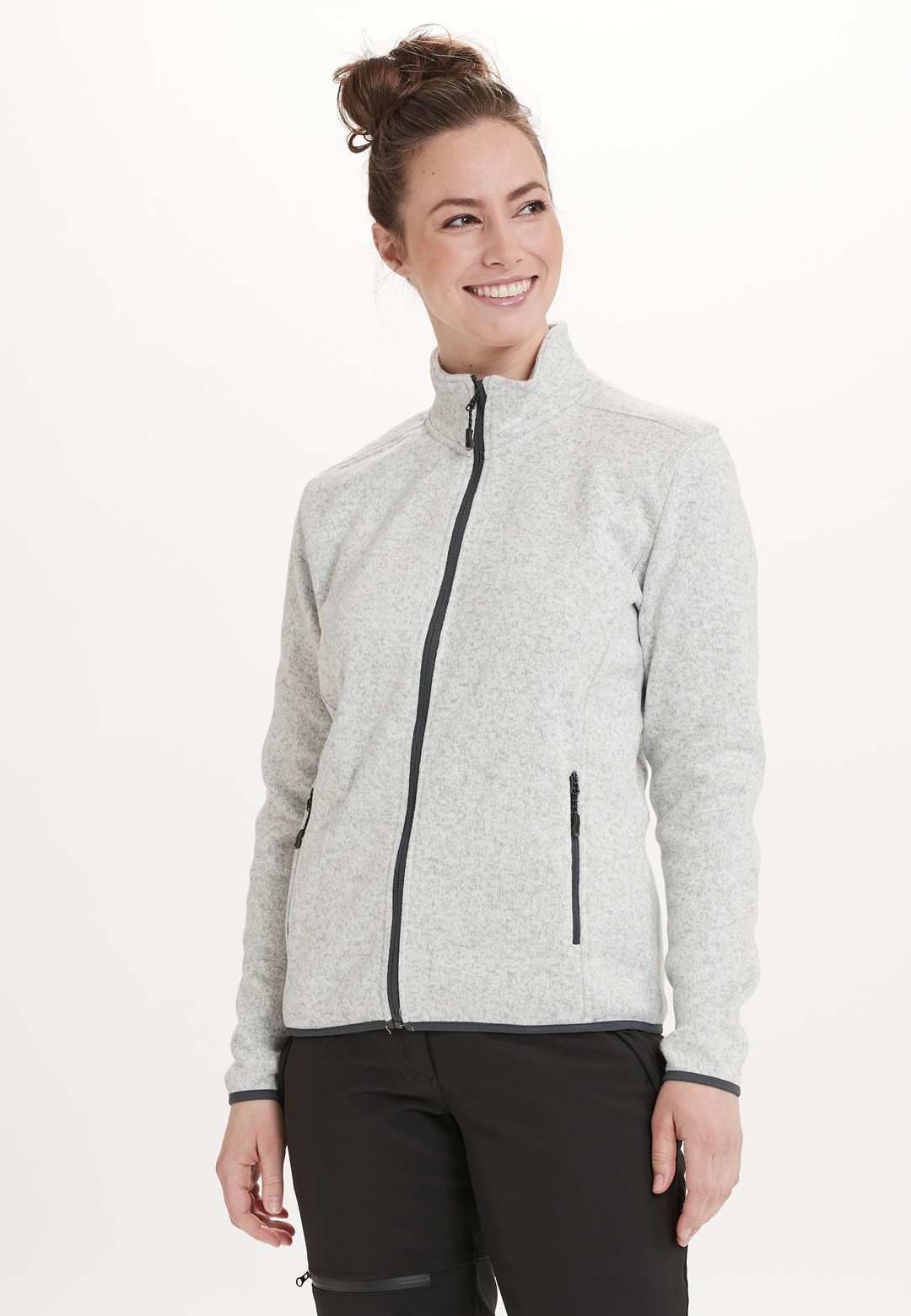 W191268/1004 WHISTLER MALEO W MELANGE FLEECE JACKET - Damska Bluza Polar