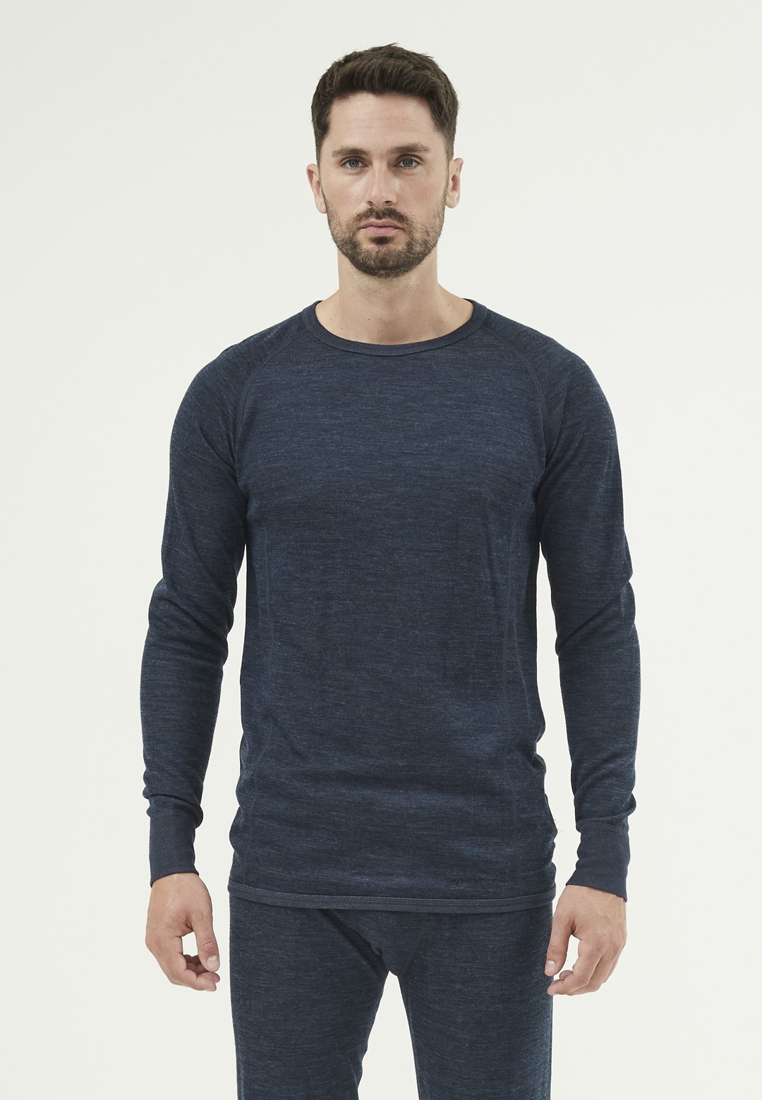 W183182/2048 WHISTLER BRADLEY M MERINO WOOL BASELAYER TOP - Męska Koszulka Termoaktywna Merino