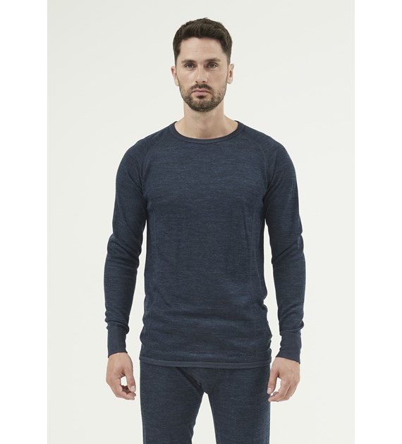 W183182/2048 WHISTLER BRADLEY M MERINO WOOL BASELAYER TOP - Męska Koszulka Termoaktywna Merino