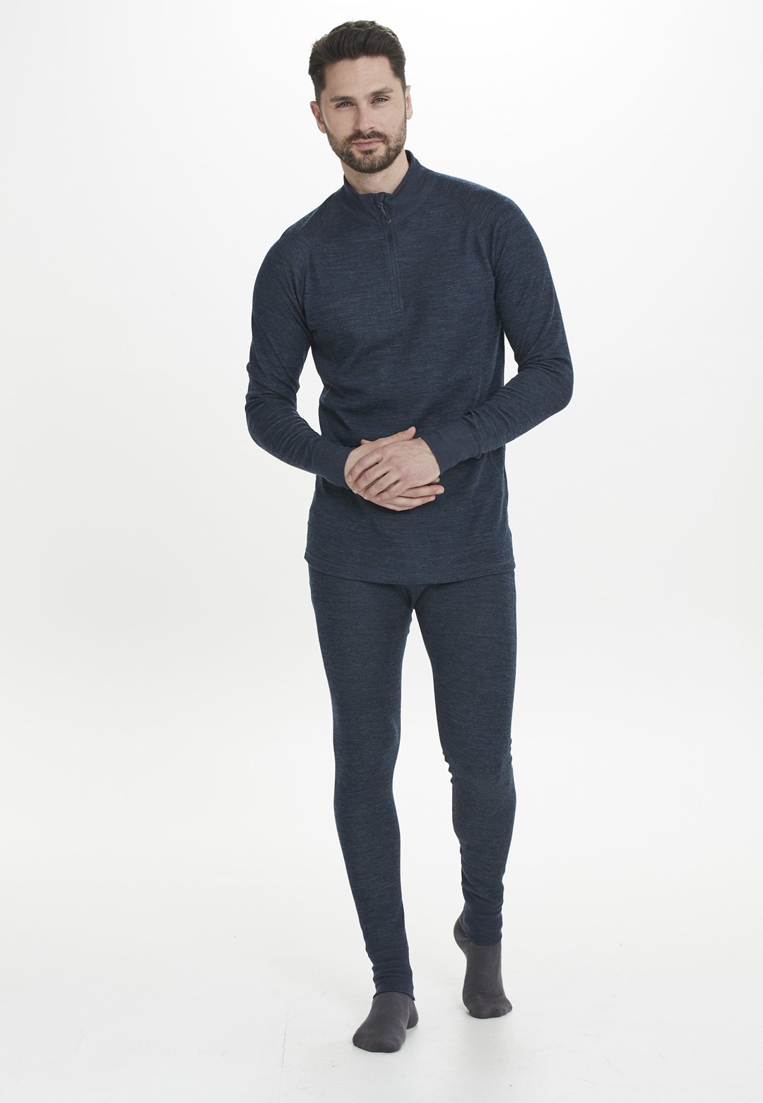 W183183/2048 WHISTLER BRADLEY M MERINO WOOL PANTS - Męskie Spodnie Merino