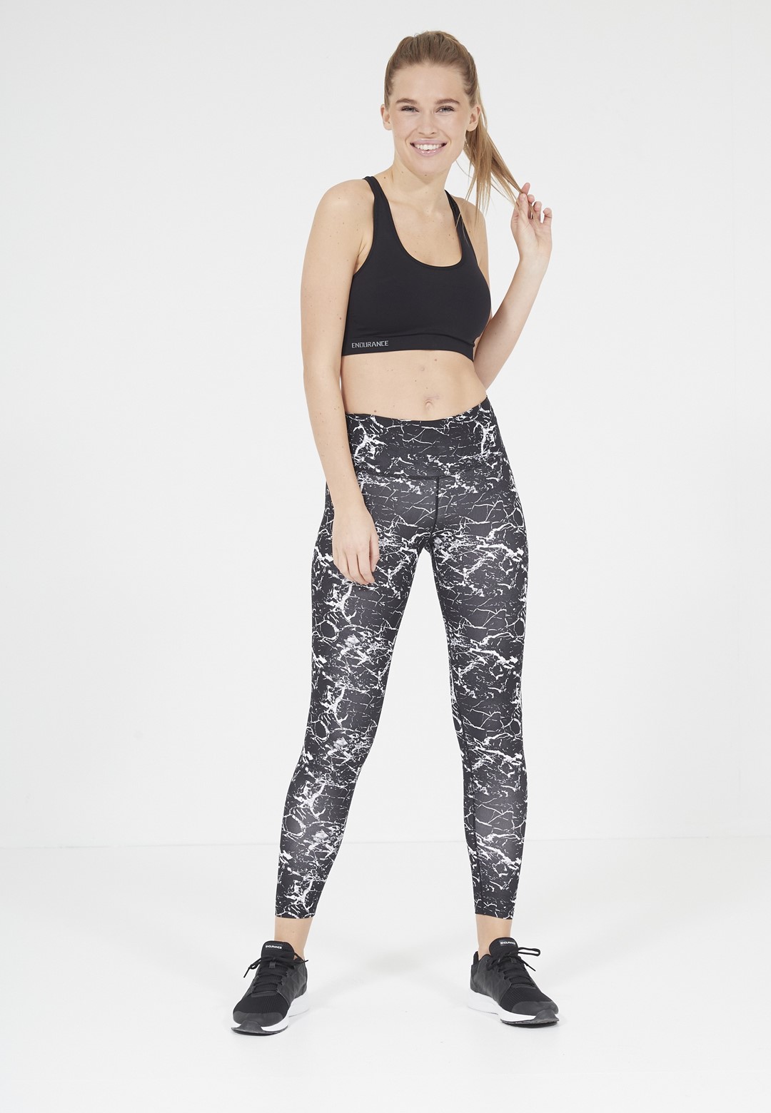 EA181388/2101-SAPPHIRE ATHLECIA FRANZ W TIGHTS - Damskie Spodnie