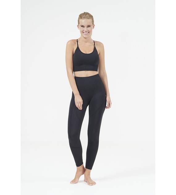 EA203352/1001 BLACK ATHLECIA NAGAR W SEAMLESS TIGHTS - Damskie Spodnie