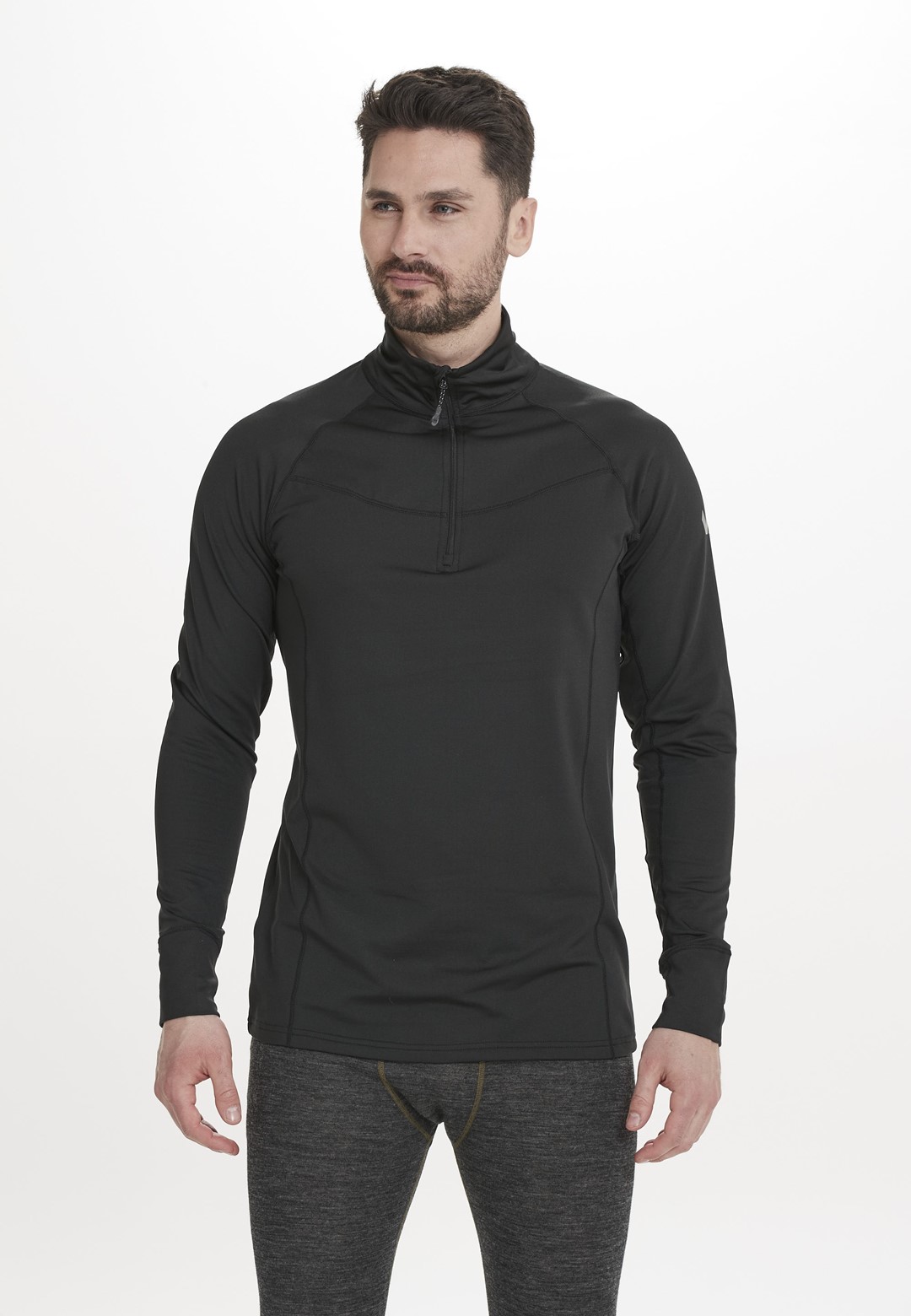 W203230/1001 WHISTLER BAGGIO M SKI PULLI - Męska Bluza Krótki Zamek