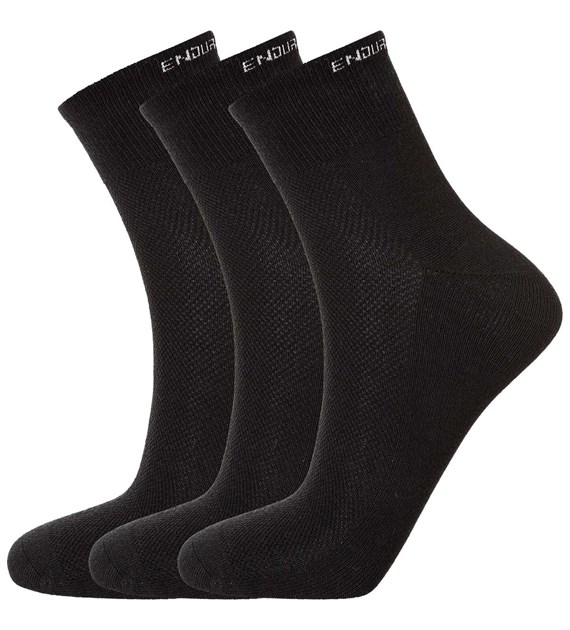 E203936/1001 ENDURANCE ALCUDIA 3-PAK BAMBOO RUN SOCKS QUARTER- Skarpety Sportowe Bambusowe