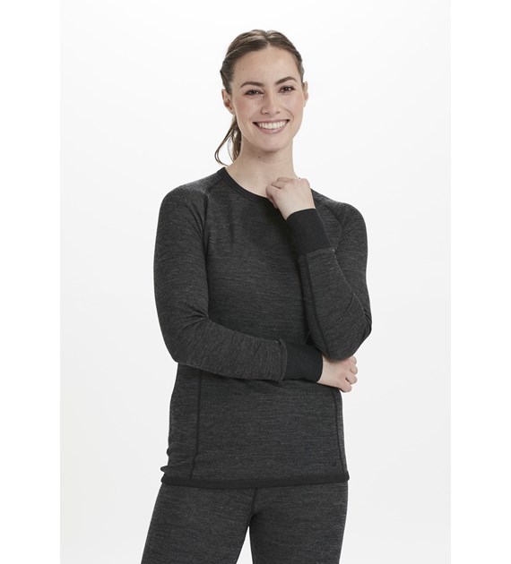 W183178/1011 WHISTLER BRANDI W MERINO WOOL BASELAYER TOP - Damska Koszulka Termoaktywna Merino