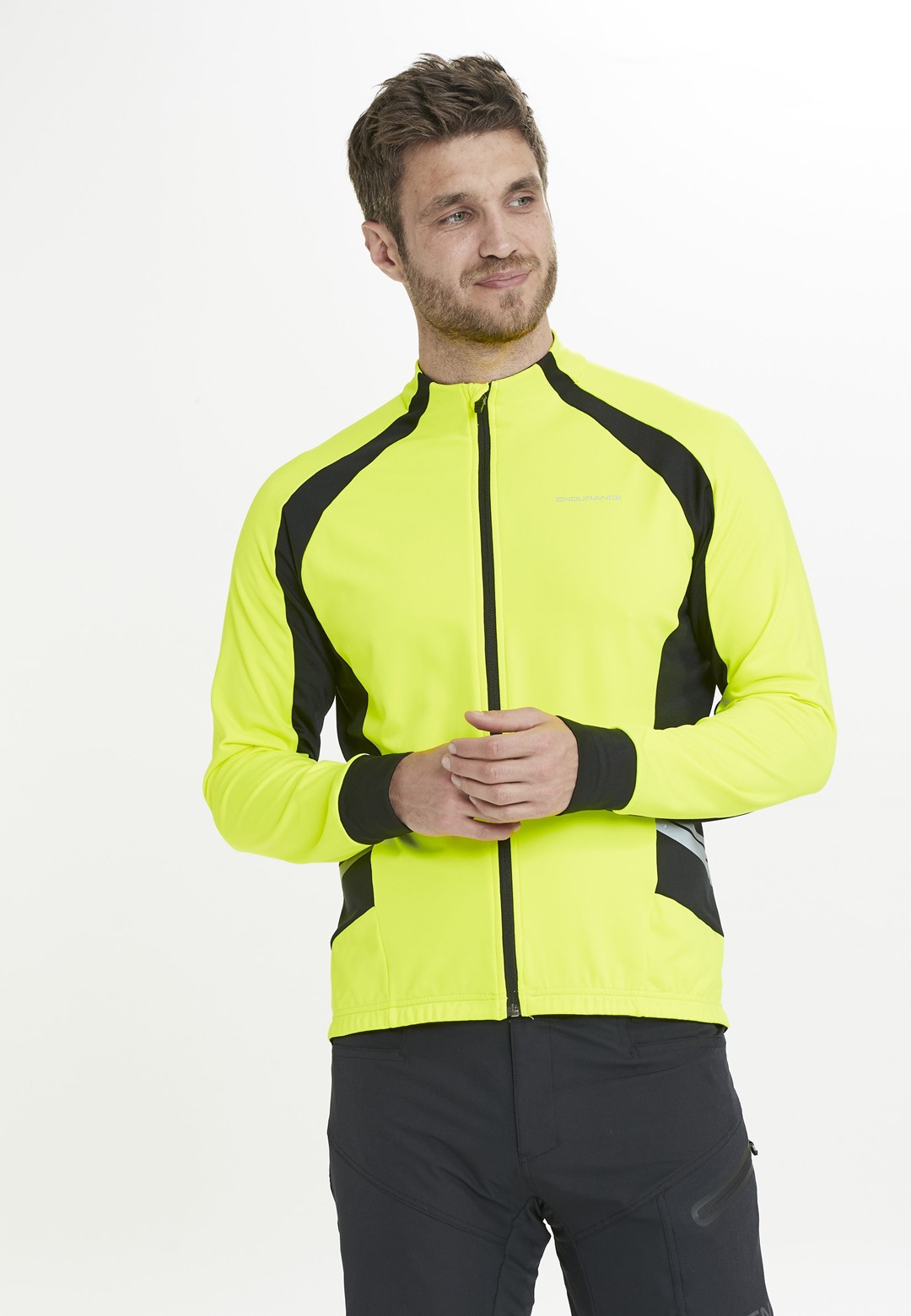 E211425/5001 ENDURANCE VERNER M CYCLING L/S JACKET - Męska Kurtka Rowerowa