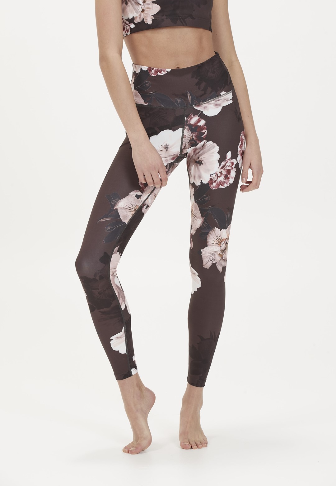 EA211407/PRINT 2450 ATHLECIA FRANCE W PRINTED TIGHTS - Damskie Spodnie Sportowe
