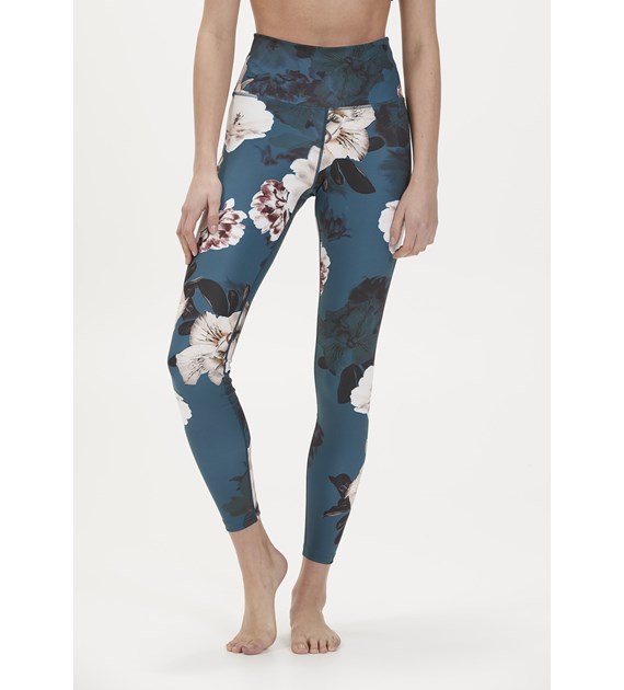 EA211407/PRINT 2490 ATHLECIA FRANCE W PRINTED TIGHTS - Damskie Spodnie Sportowe