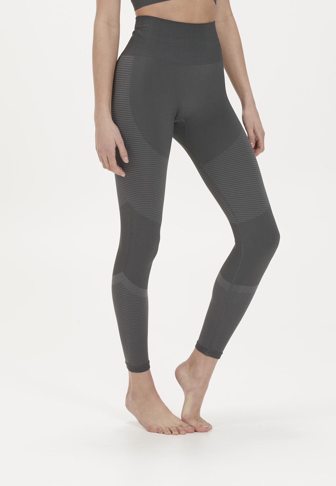 EA203347/1085 CHIC GRAY ATHLECIA SEMARINE W SEAMLESS TIGHTS - Damskie Spodnie