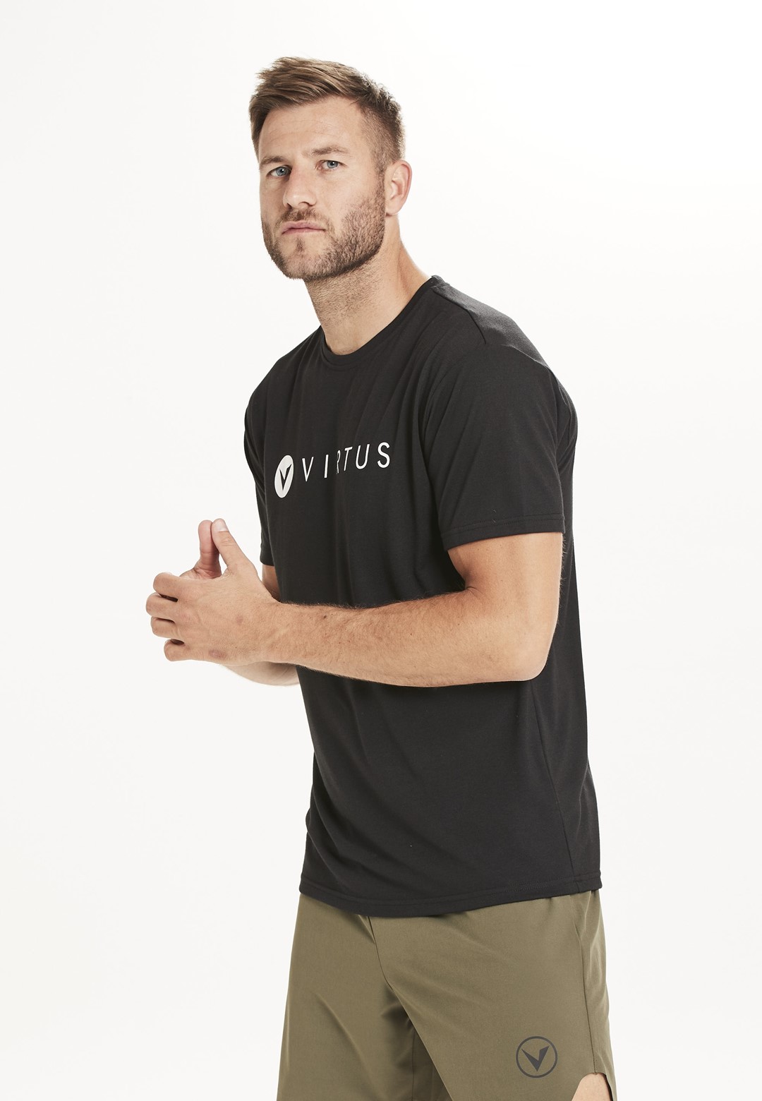 EV211349 VIRTUS EDWARDO M S/S LOGO TEE - Męska Koszulka