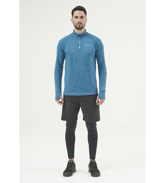 E183447/2034 ENDURANCE TUNE M MELANGE MIDLAYER - Męska Bluza na Krótki Zamek