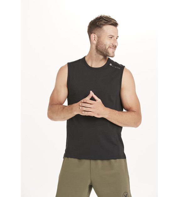 EV211348 VIRTUS LAUNCHER M MELANGE SLEEVELESS TEE - Męska Koszulka Bez Rękawków