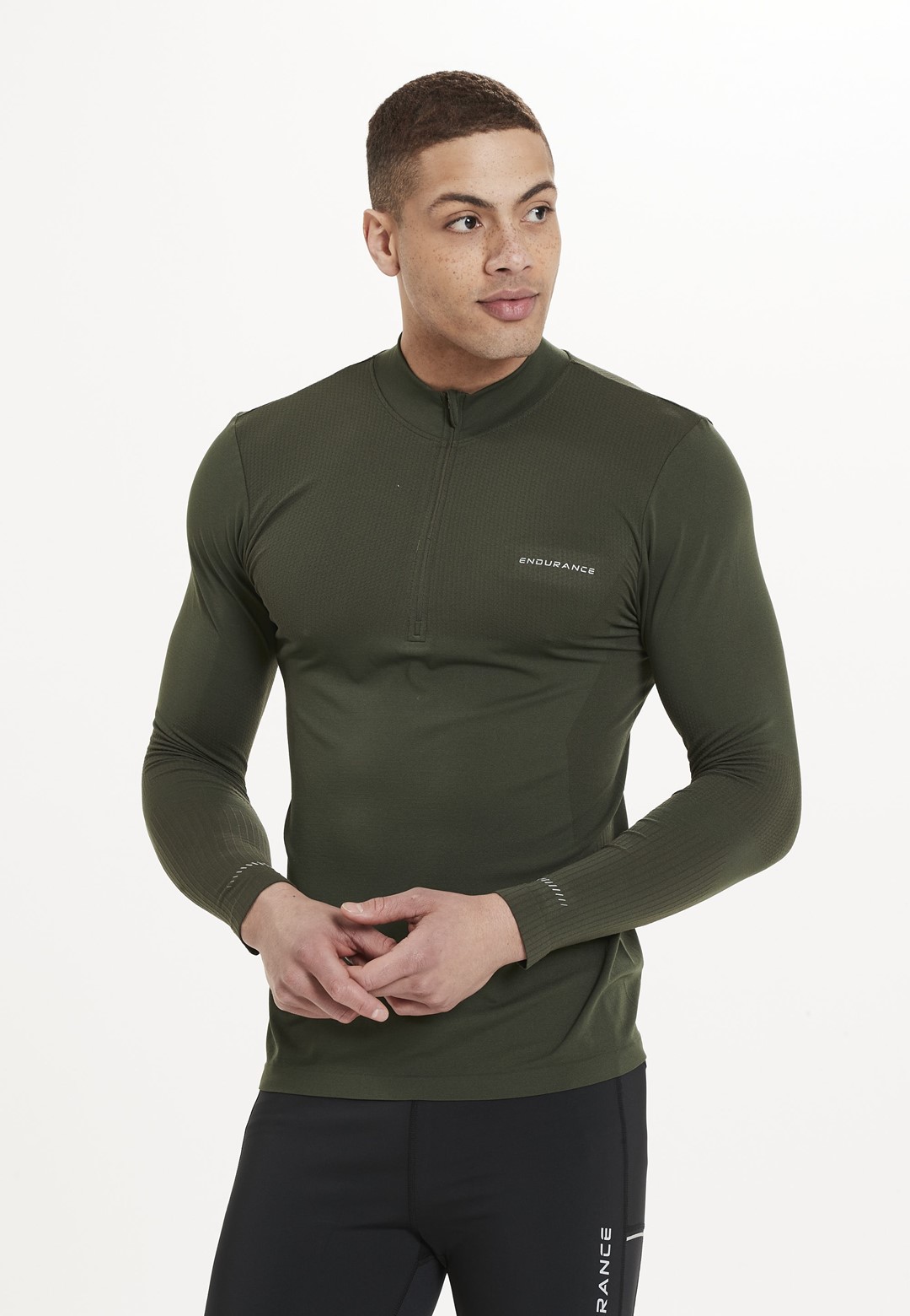 E203295/3069 ENDURANCE JARO M SEAMLESS MIDLAYER - Męska Bluza Bezszwowa