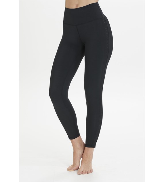 EA213329/1001 BLACK ATHLECIA ELINOR W HIGH RISE LOGO TIGHTS - Damskie Spodnie