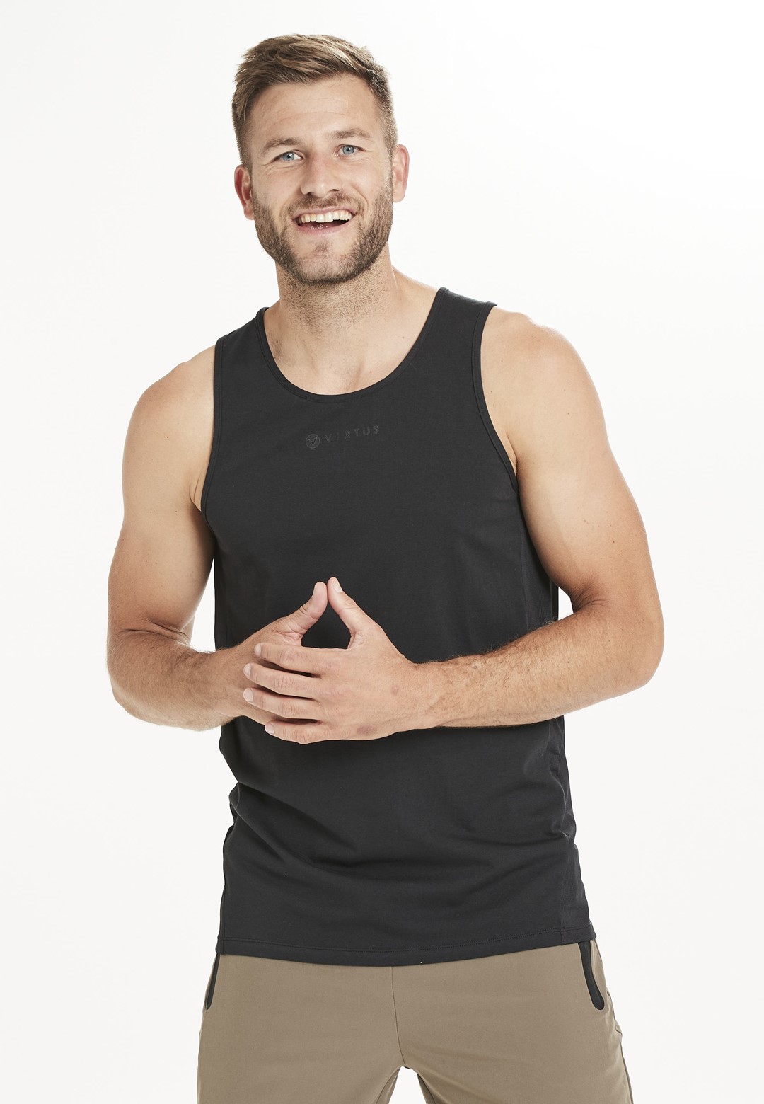 EV213287 VIRTUS BRIAND M SLEEVELESS MESH-TECH TEE - Męska Koszulka Bezrękawnik