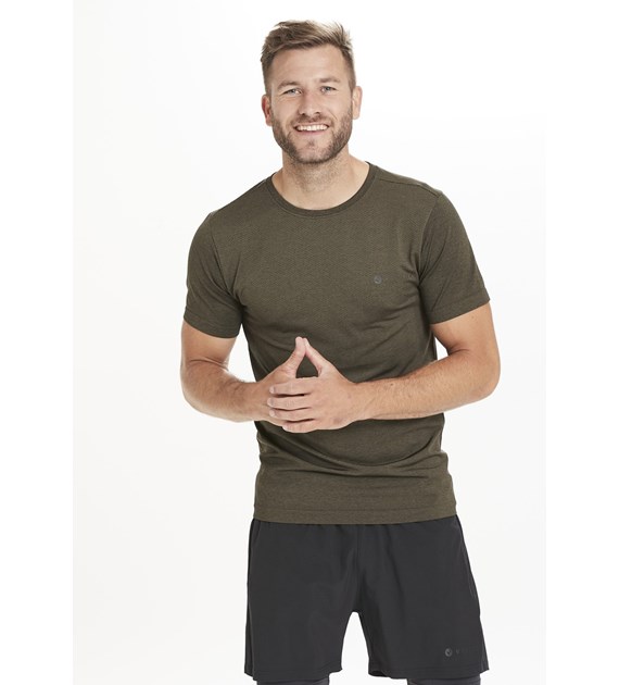 EV213418 VIRTUS KAMPTON M MELANGE SEAMLESS S/S TEE - Męska Koszulka Bezszwowa