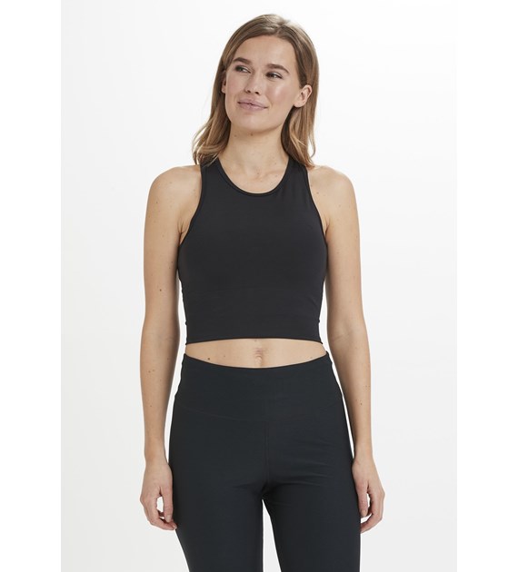 EA213405/1001 BLACK ATHLECIA FRANZ W SPORTS BRA - Damski Biustonosz Sportowy