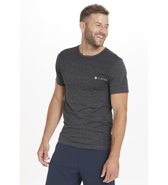 EV213418 VIRTUS KAMPTON M MELANGE SEAMLESS S/S TEE - Męska Koszulka Bezszwowa