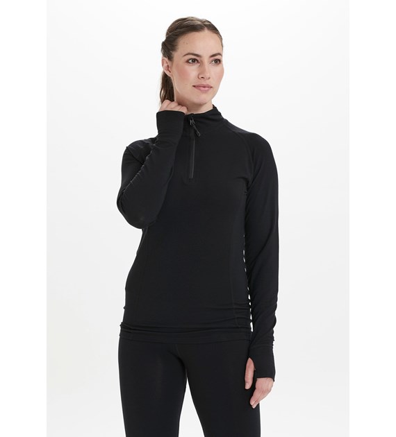 W213180/1001 WHISTLER ATHENE W WOOL BASELAYER TOP - Damska Koszulka Bielizna