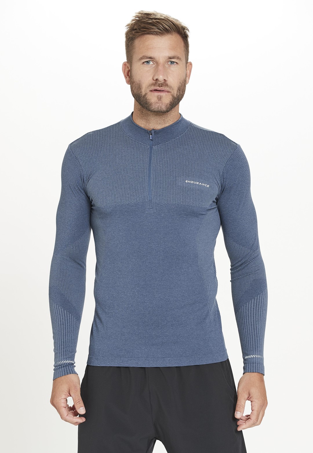 E203295/2164 ENDURANCE JARO M SEAMLESS MIDLAYER - Męska Bluza Bezszwowa