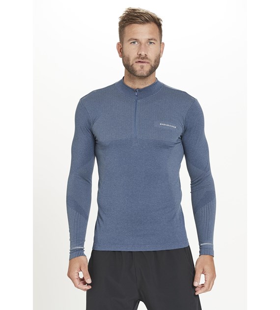 E203295/2164 ENDURANCE JARO M SEAMLESS MIDLAYER - Męska Bluza Bezszwowa